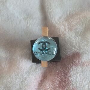 CHANEL Aqua and Gold Magnet